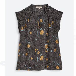 Les Serein 'Alva' - Ruffle Detail Blouse - Womens Size L